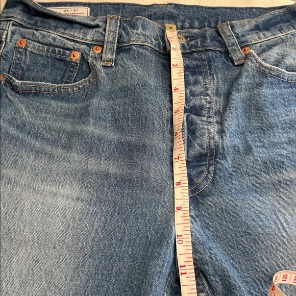 GAP Cheeky Straight High Rise Size 29/8R medium blue jeans - Picture 6 of 14